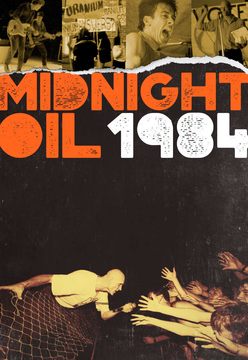 Midnight Oil 1984 - Poster