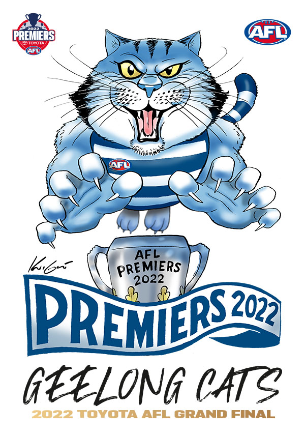 AFL Premiers 2022 Geelong Cats - Poster